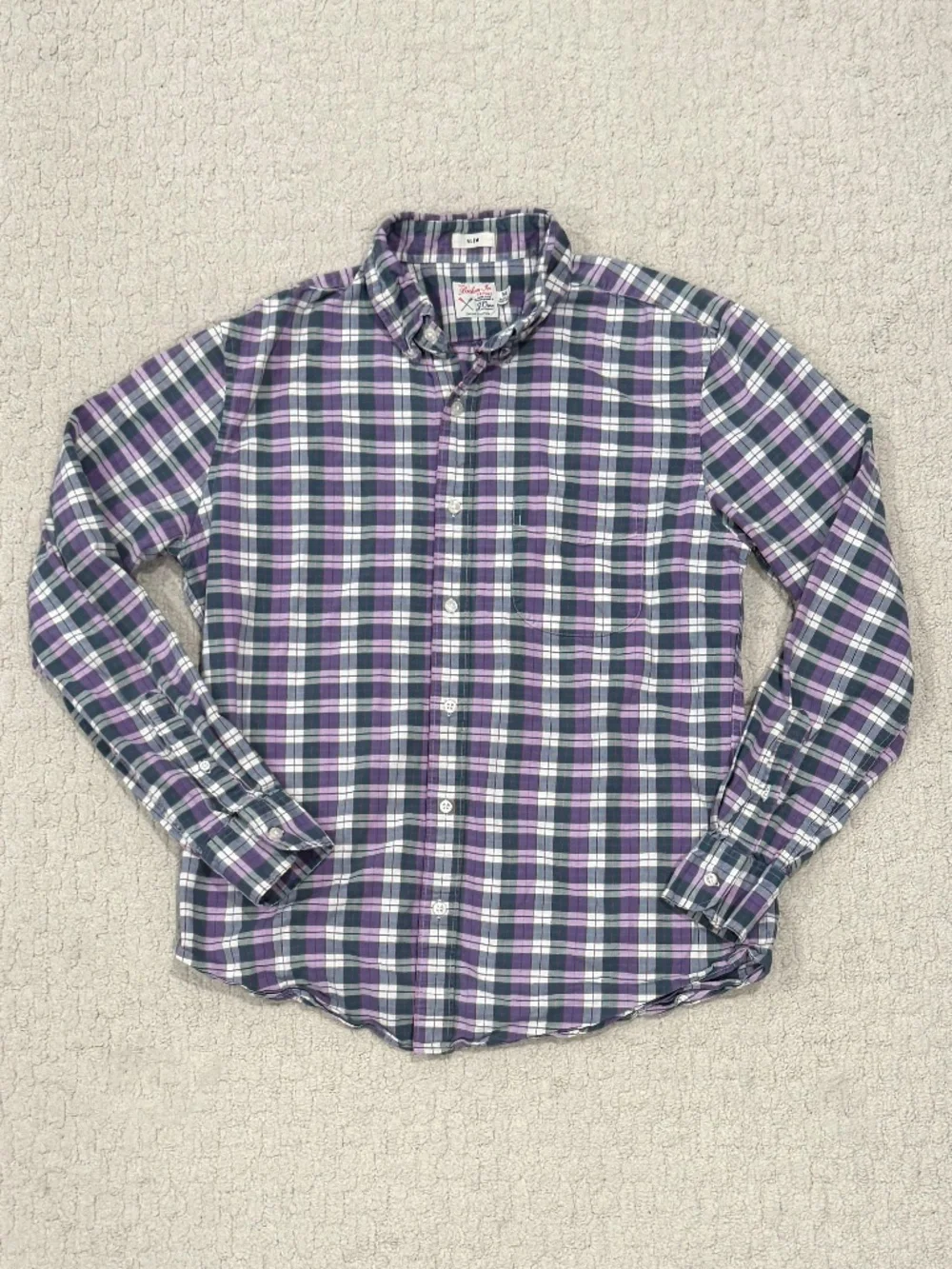 Men's J.Crew Broken-In Oxford Shirt Size Medium Slim